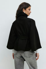 Addison | Women's Elegant Belted Cape Coat