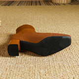 Ember | Women's Knitted Ankle Boots with Block Heel