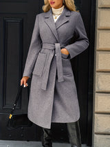 Natalie | Women's Tailored Belted Long Coat