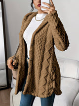 Nora | Cozy Cable-Knit Cardigan with Hood