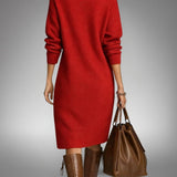 Danielle | Soft Knit Midi Dress with Button Placket