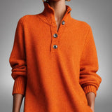 Danielle | Soft Knit Midi Dress with Button Placket