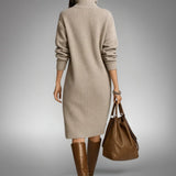 Danielle | Soft Knit Midi Dress with Button Placket