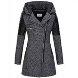 Katrine | Textured Hooded Winter Jacket
