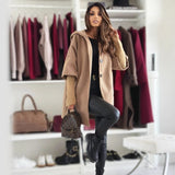 Helena | Elegant Hooded Coat with Waist Belt