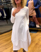 Quinn | Long Solid-Color Knit Dress