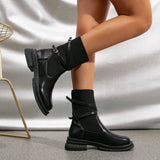 Olivia | Brown Ankle Boots with Wrap Straps and Block Heel