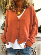 Camille | Women's Soft V-Neck Knit Cardigan
