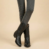 Marlene | Classic Knee-High Boots with Block Heel