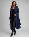 Isolde | Elegant Belted Wool-Blend Trench Coat