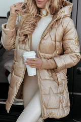 Amelia | Quilted Winter Puffer Coat with Detachable Hood