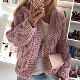 Nora | Chunky-Knit Open-Front Cardigan for Women