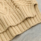 Amber | Chunky-Knit Turtleneck Sweater with Cable Pattern