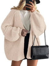 Elena | Oversized Knit Cardigan with Open Front