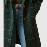Fiona | Classic Plaid Wool-Look Coat for Women