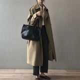 Elowen | Long Water-Repellent Double-Breasted Trench Coat