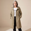 Annie | Long Hooded Trench Coat for Women
