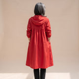 Amelia | Long Hooded Trench Coat with Belt