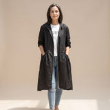 Annie | Long Hooded Trench Coat for Women