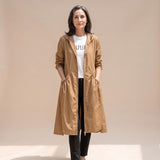 Annie | Long Hooded Trench Coat for Women