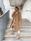 Beatrice | Camel Trench Coat with Notched Lapel