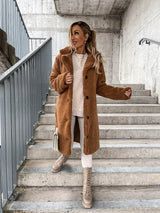 Beatrice | Camel Trench Coat with Notched Lapel