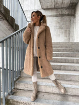 Beatrice | Camel Trench Coat with Notched Lapel