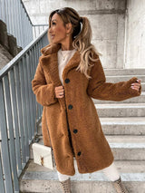 Beatrice | Camel Trench Coat with Notched Lapel