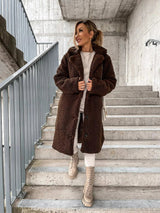 Beatrice | Camel Trench Coat with Notched Lapel