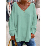 Ruby | Oversized V-Neck Sweater for Women
