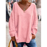 Ruby | Oversized V-Neck Sweater for Women