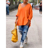 Ruby | Oversized V-Neck Sweater for Women