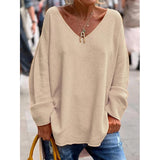 Ruby | Oversized V-Neck Sweater for Women