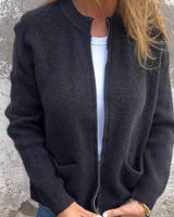 Clara | Relaxed-Fit Knit Cardigan with Zip Closure