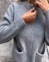 Clara | Relaxed-Fit Knit Cardigan with Zip Closure