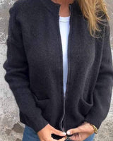 Clara | Relaxed-Fit Knit Cardigan with Zip Closure