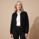 Johanna | Textured Knit Cardigan with Button Front