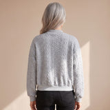 Johanna | Textured Knit Cardigan with Button Front