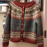 Hannah | Nordic Fair Isle Knit Cardigan with Button Front