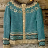 Hannah | Nordic Fair Isle Knit Cardigan with Button Front