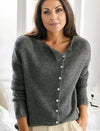 Elise | V-Neck Knit Cardigan with Three-Quarter Sleeves