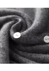 Elise | V-Neck Knit Cardigan with Three-Quarter Sleeves