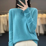 Avery | Crew-Neck Knit Sweater with Ribbed Cuffs