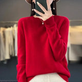Avery | Crew-Neck Knit Sweater with Ribbed Cuffs