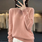 Avery | Crew-Neck Knit Sweater with Ribbed Cuffs