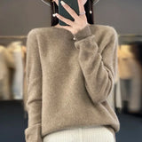 Avery | Crew-Neck Knit Sweater with Ribbed Cuffs