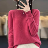 Avery | Crew-Neck Knit Sweater with Ribbed Cuffs