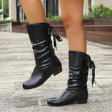 Oriana | Fashionable Lace-Up Ankle Boots with Buckle Detail