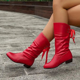 Oriana | Fashionable Lace-Up Ankle Boots with Buckle Detail