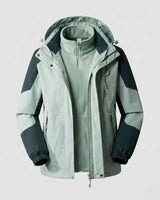 Luisa | Women’s Waterproof Hooded Jacket with Color-Block Design